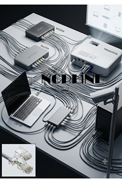NcpLine 50 Meters Cat6 Internet Cable Patch Cord High Speed 1000 Mbps