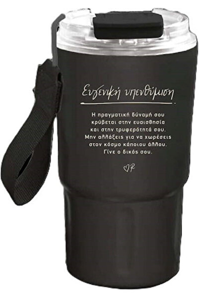 Other CHartini Poli Glass Θερμός Ανοξείδωτο Ατσάλι 600ml Μαύρο