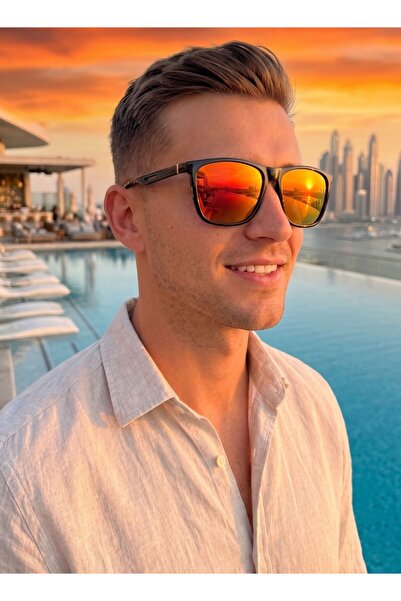 ZENLINE MART Orange Mirrored Sunglasses SHADES FOR EYES,POLARIZED