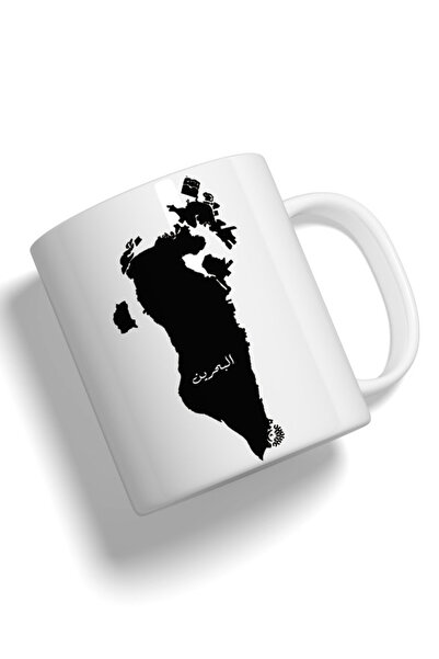 Generic Fashion World Mug Printed with High-quality Bahrain map