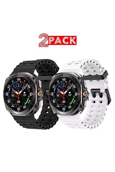 ELTRAZONE Samsung Galaxy Watch 7 Ultra Replacement Watch Strap 2-Pack Silicon...