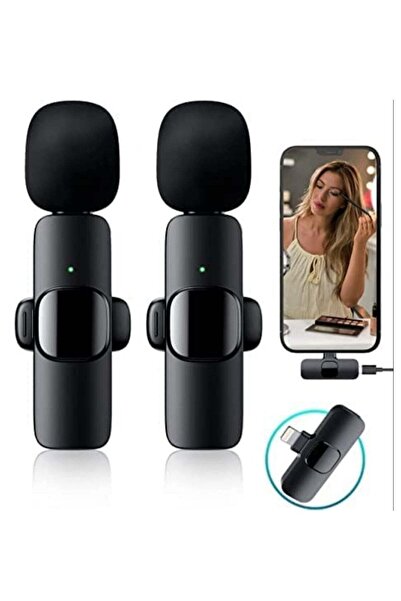 ELTRAZONE 2 PCS Professional Wireless Lavalier Microphone for iPhone iPad only