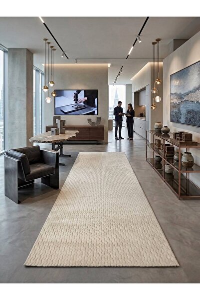Sarar Altınsar Diamond Antiq Halı Vizon Modern Kaymaz Taban Salon Hol, Korido...