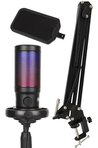 Yıldızan Zg Store Midex V6 Rgb Set USB Gamer and Streamer Microphone Condense...