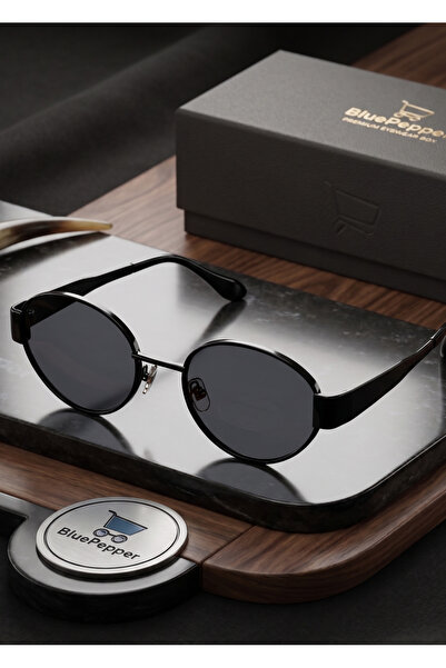 BluePepper Oval Glass with Metal Frame and Handle Modern and Stylish Sunglass...