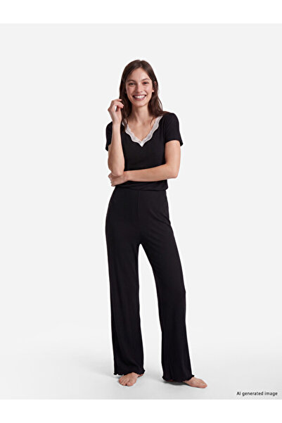 LC Waikiki Esvab • Modern & Distinctive V Planting Lace Detailed Women's Paja...