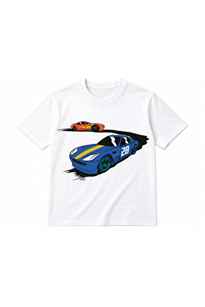 VODEXA Unisex Oversize T-Shirt Raceway Printed 100% Cotton T-Shirt Comfortabl...