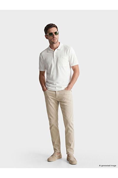 LC Waikiki Ανδρικό παντελόνι chino NEVAVM Slim Fit με διαφορά στην εφαρμογή