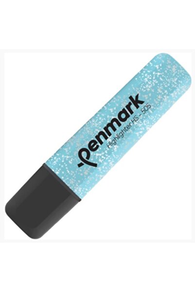 penmark Metallic Glitter Highlighter Light Blue - 3 Pieces