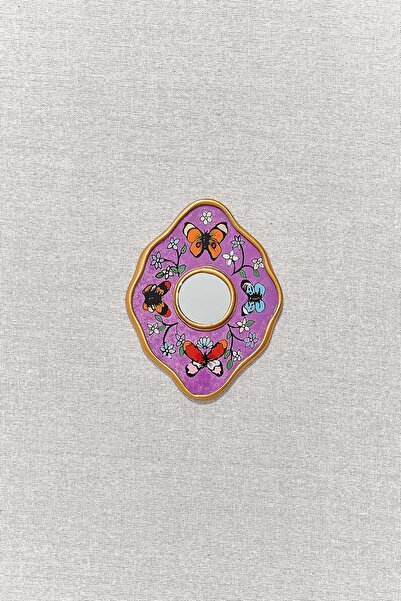 Paşabahçe Mini Çiçek Ayna Oval 12x10.5x1 cm, Şık Ayna