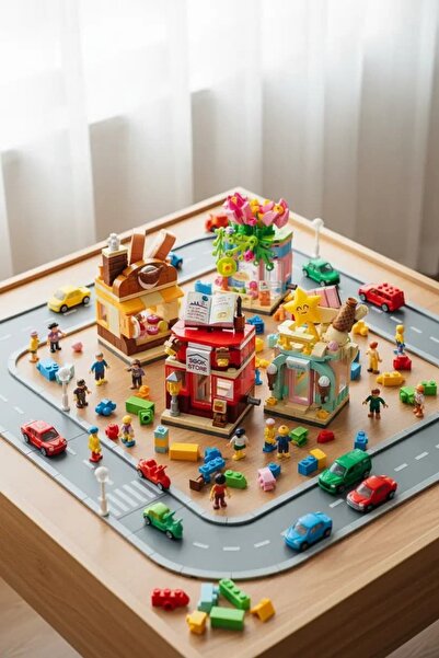 Miniso Lisanslı Mini Şehir Oyun Bloğu Asorti – Kompakt 8,6 Cm