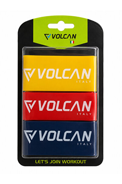 Volcan fitness Resistance Loop Band Set 3pcs Latex Exercise Bands for Yoga, F...