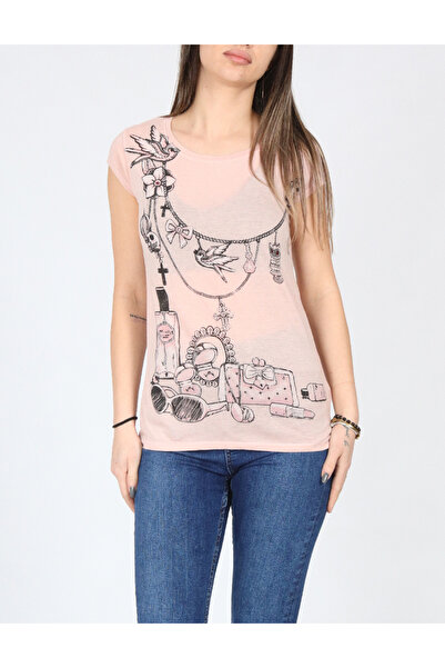 Evendi T-Shirt - Ροζ - Χαλαρή εφαρμογή