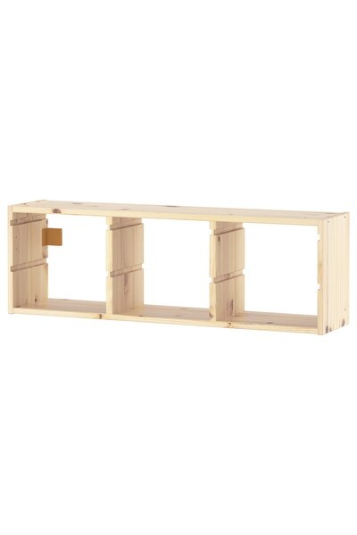 Trofast wall storage, light white stained pine, 93 x 30 cm