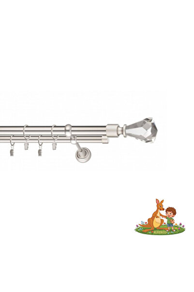 KLEIDECO Galerie dubla perdea Austria, Metal, Diametru 25/19mm, Capete ST VAL...