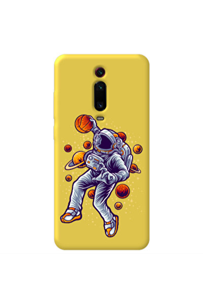 Other Xiaomi Mi 9T Pro Space Basketball Yellow Colored Silicone TPU Θήκη