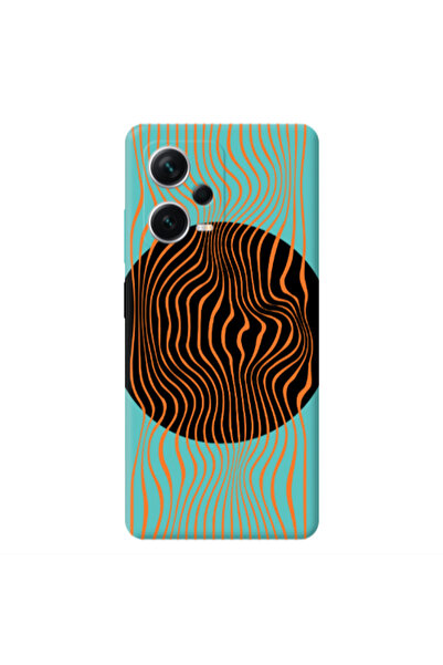 Other Xiaomi Poco X5 Trapezoidal lines Turquoise Colored Silicone TPU Θήκη