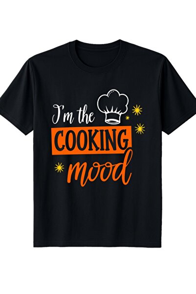 12 Teknoloji Mood Chef Hat Design Men's Crewneck T-Shirt Loose Fit 100 Percen...