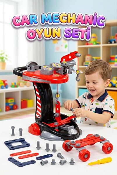 Tıfıl Toys مجموعة أدوات إصلاح السيارات للأطفال من كار ميكانيك 1، مكونة من 19 ...
