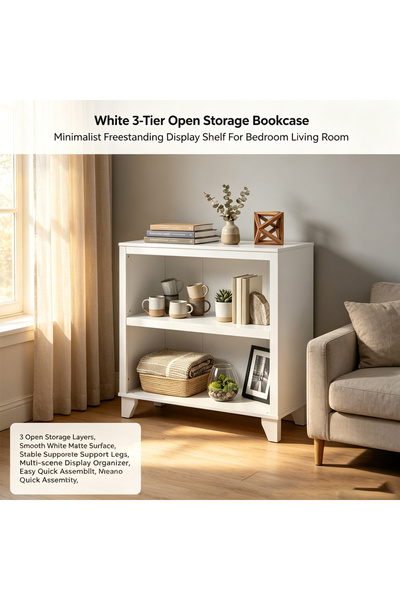 HayaBazaar 70*30*71.4cm 2-Tier Freestanding Open Storage Shelf, Multi-Purpose...