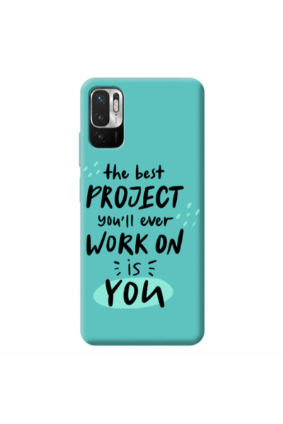 Other Xiaomi Redmi Note 10 Pro 5G The Best Project Turquoise Colored Silicone...