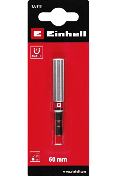 Einhell Orijinal Manyetik Bit Tutucu – 60 mm (1/4" E 6.3 Sap, Krom Vanadyum, ...