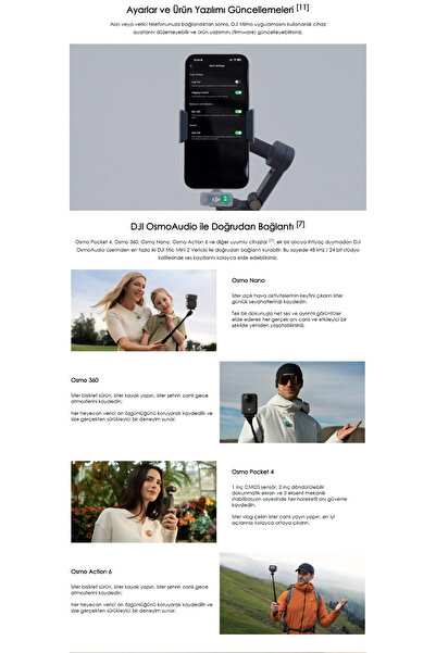 DJI Mic Mini 2 (1TX +1 RX ) Mikrofon Seti | DJI Türkiye Karacasulu Garantili |