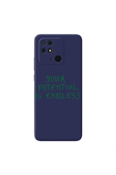 Other Xiaomi Redmi 10C Your potential is endless Dark blue Colored Silicone T...
