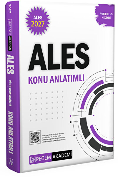 Pegem Akademi Yayıncılık 2027 ALES Konu Anlatımlı (Video Ders Hediyeli)