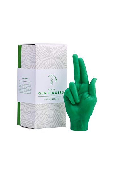 CANDLEHAND Lumânare decorativă Gun Fingers, - verde