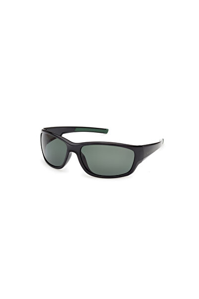 Timberland Shiny Black Polarized Injected Male Sunglasses