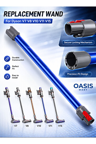 OASIS MART أنبوب تمديد قابل للتمديد لمكنسة دايسون V7 V8 V10 V11 V15، أنبوب قا...