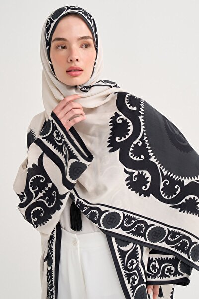 carell Selene Floş Shawl Black