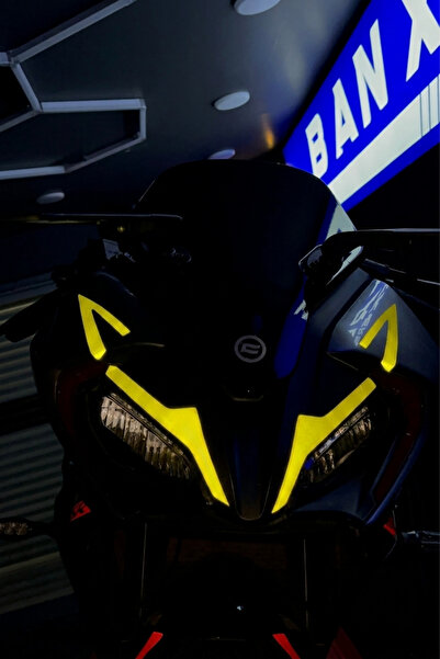 Banxtre Reflective Headlight Eyebrow Sticker Decal Set for Cfmoto Sr250