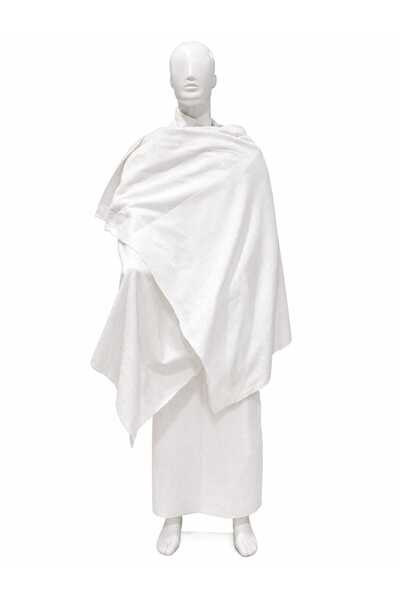 ŞAFAK İHRAM Ihram Cloth Set — 2 Piece White Unstitched Towel Set for Hajj & U...