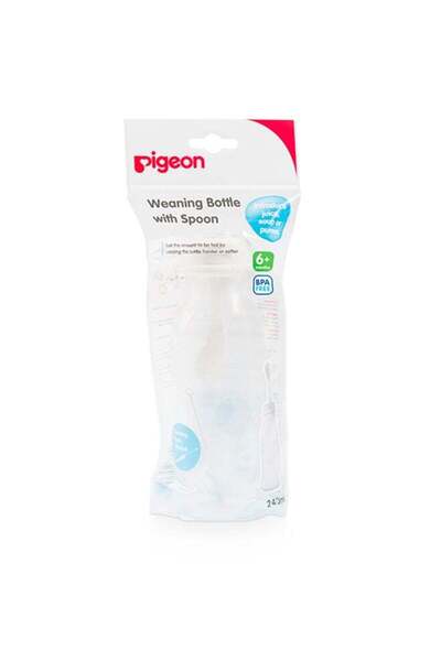 pigon PIG WEANING BOTTLE WITH SPOON 240ML 3299