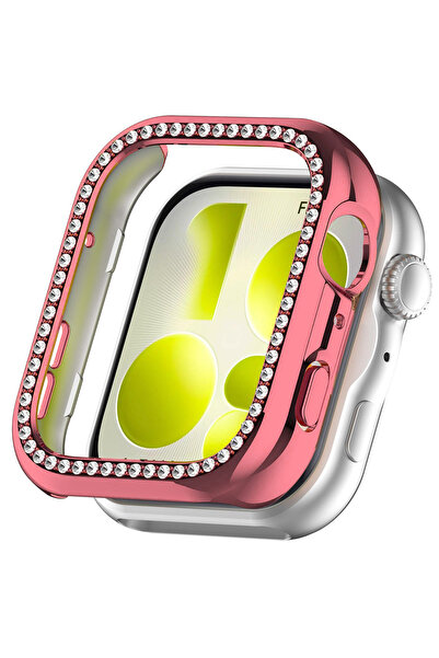Nezih Case Huawei Watch Fit 5 Uyumlu Diamond Parlak Taşlı Sert PC Kasa Koruyucu