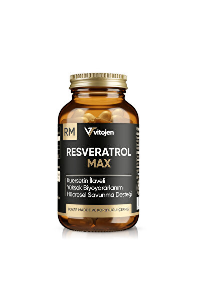 Vitojen Resveratrol Max | Antioksidan Destek | Kuersetin İlaveli Formül | 30 ...