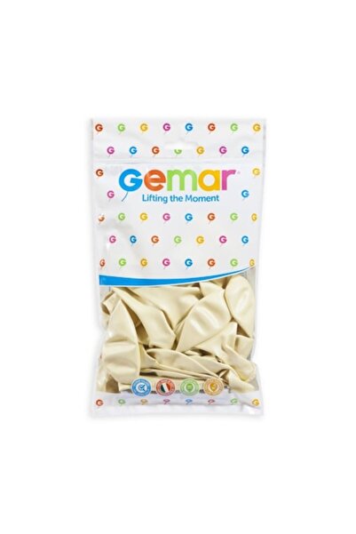 Gemar Σετ 100 μπαλονιών λάτεξ, GM 120, Ιβουάρ