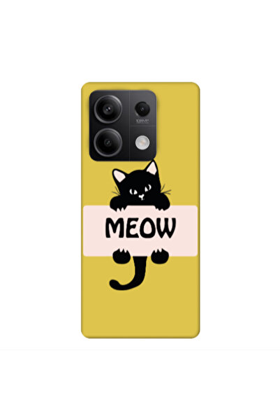 Other Xiaomi Redmi Note 13 5G Meow Yellow Colored Silicone TPU Θήκη