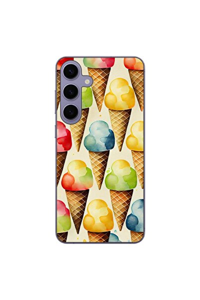 OEM Калъф, съвместим със Samsung Galaxy S24 Plus, от силиконов гел TPU, с дес...