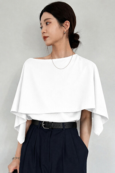 Tarz Cool Ženska bluza sa modernim dizajnom, detaljnim ogrtačem i elegantnim ...