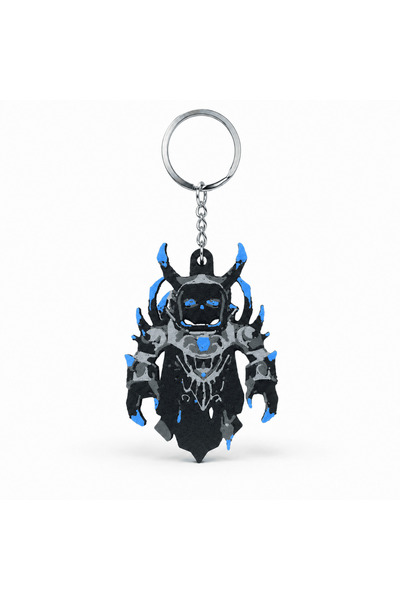 Lulu's Prints Breloc Korblox Roblox, accesoriu chei si ghiozdan, inel metalic...