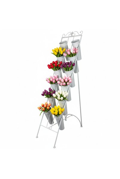 OEM Black Metallic Floral Display Case 168×100×41 cm