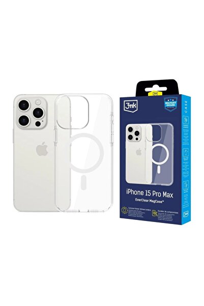 3MK Husă MagSafe EverClear Transparentă din TPU pentru iPhone 15 Pro Max
