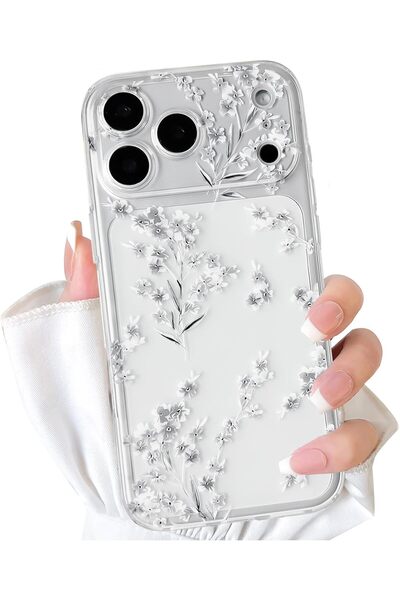 Urban URBANNX Compatible with iPhone 17 Pro Max Case Cute Clear Flower Floral...