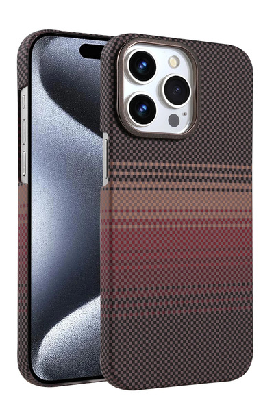 eco port iPhone 15 Pro Max Vega Magsafe Kapak - Çöl Titanyum