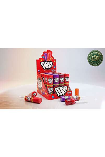 Bazooka Candy Brands Candy Bazooka Bush Pop Flavored Lollipop Assorted 20*15g