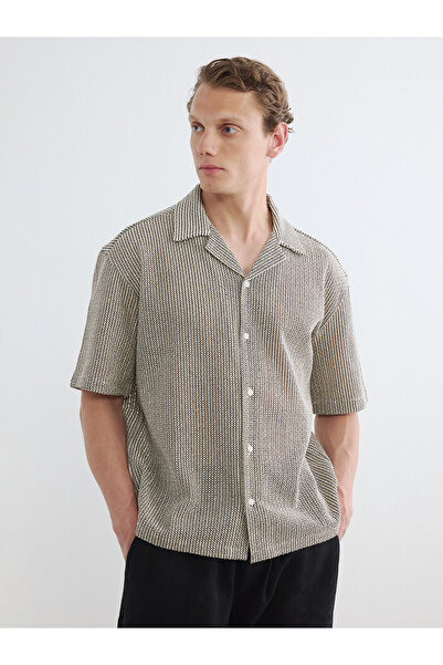 LC Waikiki I Standart Fit Men's Classic Textured Shirt from Freezen Store