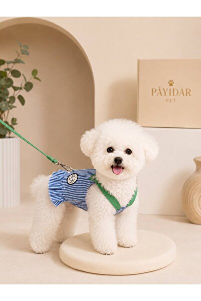 Payidar Hediyelik Retro Striped Cat/Dog Chest Harness Set (2 Pieces Chest Har...